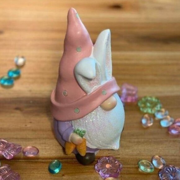 Set of 3 Easter Bunny ear gnomes Easter tiered tray Springtime decoration - Picture 4 of 12